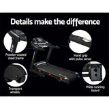 Everfit Treadmill Electric Home Gym Fitness Exercise Machine Hydraulic 420mm
