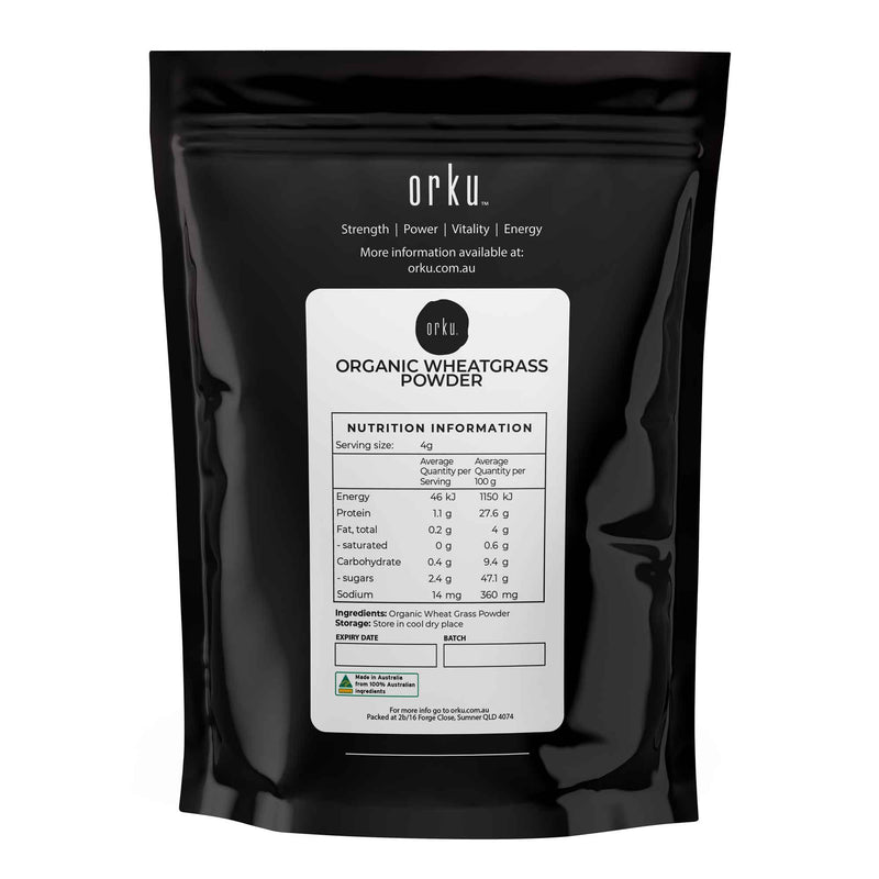 100g Organic Wheatgrass Powder - 100% Pure Wheat Grass Leaf Superfood