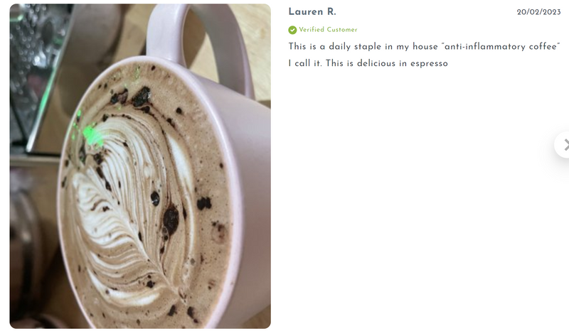 95% Organic Curcumin Extract Cocoa Flavour - Turmeric Powder With Black Pepper - Organic and with Black Pepper - 375g