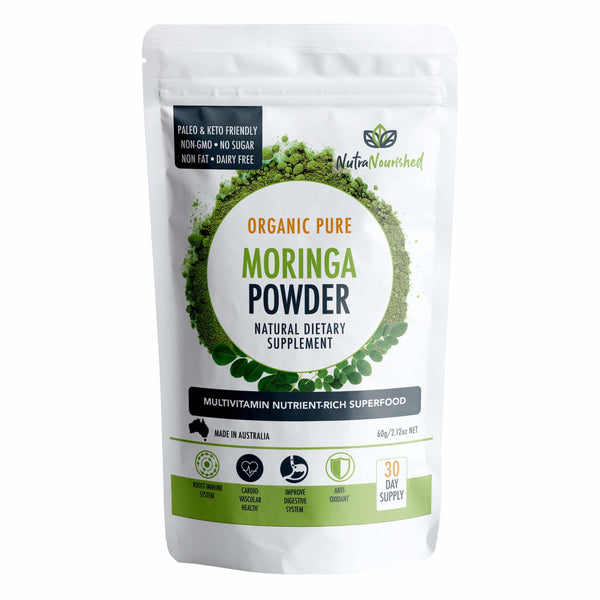 Organic Pure Moringa Leaf Powder 60g