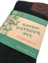 1 Pair BAMBOO OUTDOOR SOCKS Mens Heavy Duty Thick Work Socks Cushion - 11-14