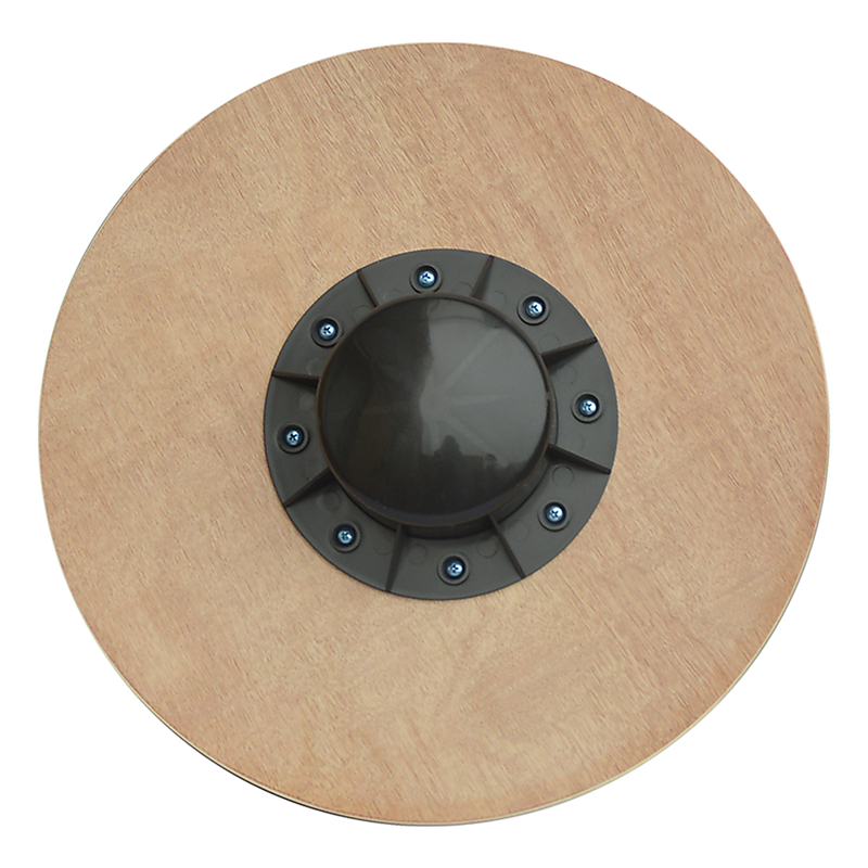 Heavy Duty 15.5" Wooden Balance Board with Non-Slip Pad Fitness