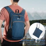 Navy Blue Ultra Lightweight Packable Backpack - Foldable Daypack for Hiking & Travel