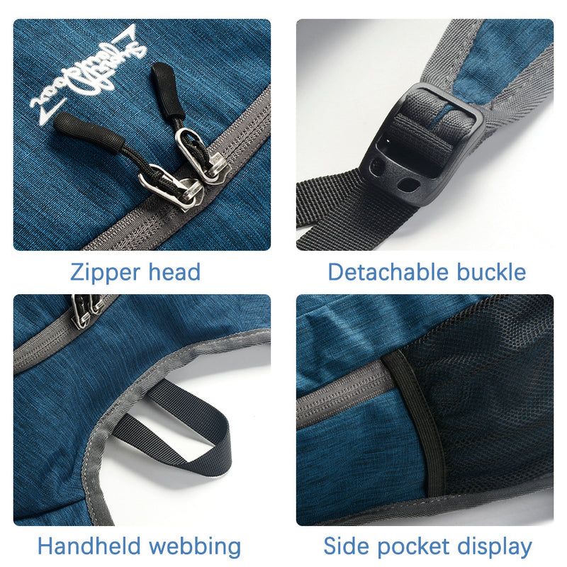 Black Ultra Lightweight Packable Backpack - Foldable Daypack for Hiking & Travel