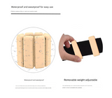 Grey Premium Adjustable Silicone Wrist & Ankle Weights (1lb Each, 2lb Pair) - Waterproof & Sweatproof for Enhanced Yoga, Running & Fitness Workouts